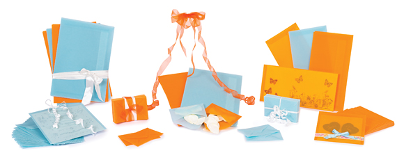 Enveloppes de Couleur Transparentes