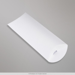 220x110+30 mm (DL) Witte pillowbox van golfkarton