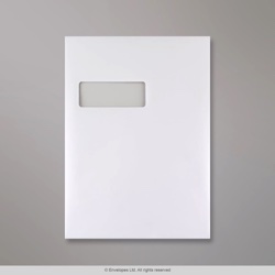 324x229 mm (C4) Enduro Reißfest Weiß Briefumschlag mit Fenster