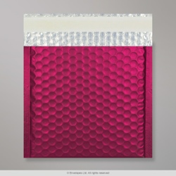 165x165 mm Burgundy Metallische Mattierte Luftpolster – Versandtasche