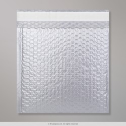 230x230 mm Silberne Metallische Mattierte Luftpolster – Versandtasche