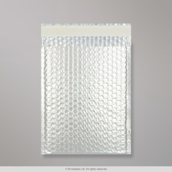 324x230 mm (C4) Silberne Metallische Mattierte Luftpolster - Versandtasche