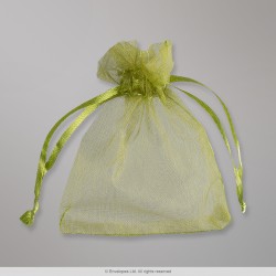 90x70 mm Army Green Organza Bag