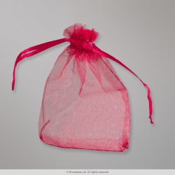 90x70 mm Burgundy Organza Bag