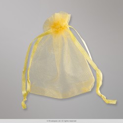 90x70 mm Gold Organza Bag