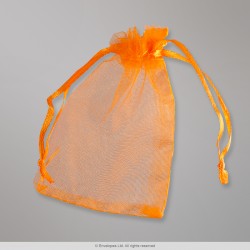 90x70 mm Orange Organza Bag