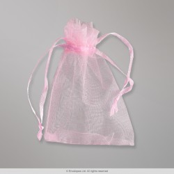 90x70 mm Pink Organza Bag