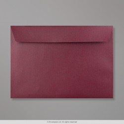 162x229 mm (C5) Aubergine parelmoer-envelop