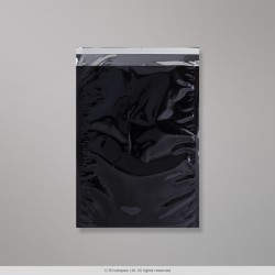 324x229 mm (C4) Schwarz Glänzend Folien-Briefumschlag