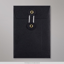 162x114 mm (C6) Zwart Envelop met Japanse Sluiting