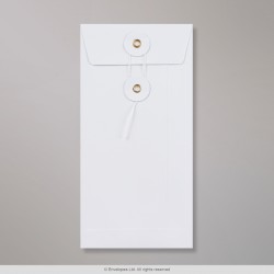 220x110 mm (DL) Witte Envelop met Japanse Sluiting