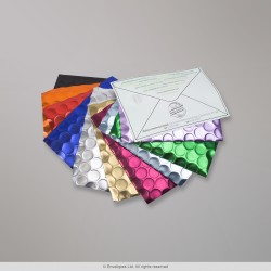 Metallisävyinen himmeä kuplapussisarja - värivalikoima