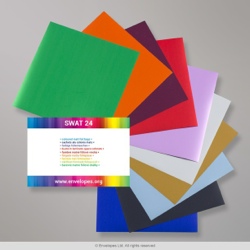 Färgade Matta Foliepåsar- provbit