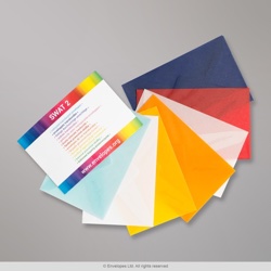 Transparent papir farvede konvolutter