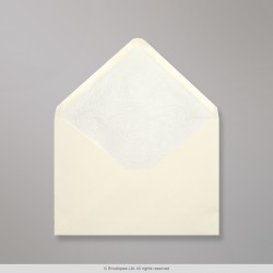 114x162 mm (C6) Ivory Envelope Lined With White Fancy Paper