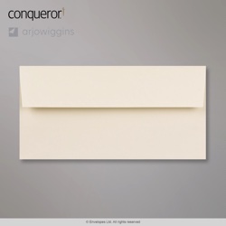 110x220 mm (DL) Cream Conqueror Wove Envelope