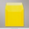 160x160mm Keltainen läpikuultava kirjekuori