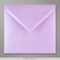 155x155mm Liila kiiltävä kirjekuori | Galleria: 1