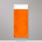 220x110 mm (DL) Oranje mat folie-enveloppen