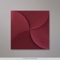 145x145 mm Pahvirasia viininpunainen