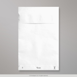 330x254x38 mm Biela obálka s kapacitou Tyvek