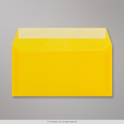 110x220 mm (DL) Gelb Transparent Briefumschlag