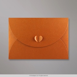 162x229 mm (C5) Medená Motýliková Skladaná Obálka