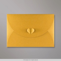 162x229 mm (C5) Zlatá Motýliková Skladaná Obálka 