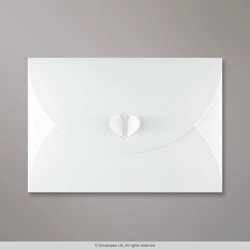 162x229 mm (C5) Biela Motýliková Skladaná Obálka 