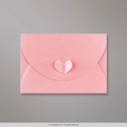 114x162 mm (C6) Detská Ružová Motýliková Skladaná Obálka