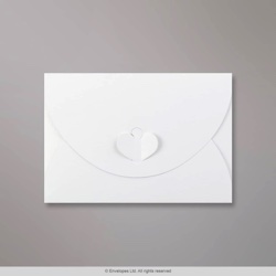114x162 mm (C6) Biela Motýliková Skladaná Obálka 
