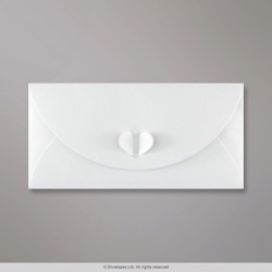 110x220 mm (DL) Biela Motýliková Skladaná Obálka 