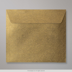 130x130 mm Champagne Green Textured Envelope