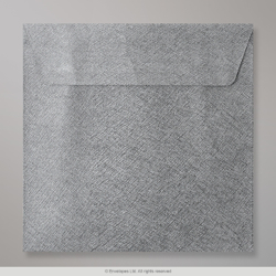 130x130 mm Mid Grey Textured Envelope