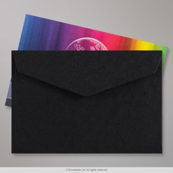 62x94 mm Black V-flap Peel & Seal Envelope