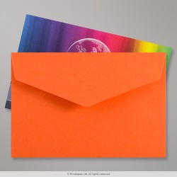 62x94 mm Orange V-flap Peel & Seal Envelope