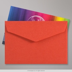 62x94 mm Red V-flap Peel & Seal Envelope