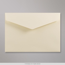 114x162 mm (C6) envelope com aba em pico - marfim
