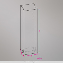 255x85x60 mm Clear Gusset Cello Bag