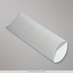 220x110+30 mm (DL) caixa almofada com Ondulação - prata