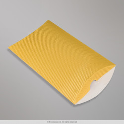 229x162+30 mm (C5) Zlatá vlnitá krabica v tvare vankúša