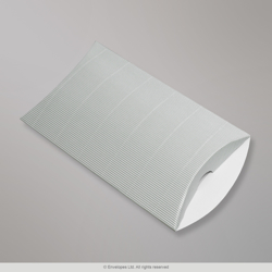 229x162+30 mm (C5) caixa almofada com Ondulação - prata