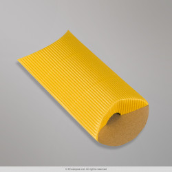 113x81+30 mm (C7) Zlatá vlnitá krabica v tvare vankúša