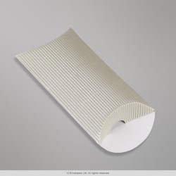 113x81+30 mm (C7) caixa almofada com Ondulação - prata