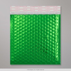 165x165 mm Green Gloss Metallic Bubble Bag