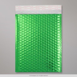 250x180 mm Green Gloss Metallic Bubble Bag