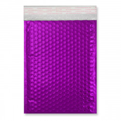 250x180 mm Purple Gloss Metallic Bubble Bag