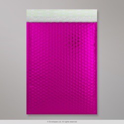324x230 mm (C4) Hot Pink Gloss Metallic Bubble Bag