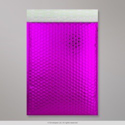 324x230 mm (C4) Purple Gloss Metallic Bubble Bag
