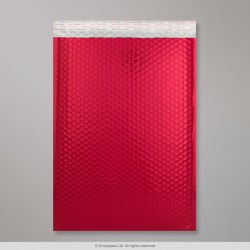 450x320 mm (C3) Red Gloss Metallic Bubble Bag